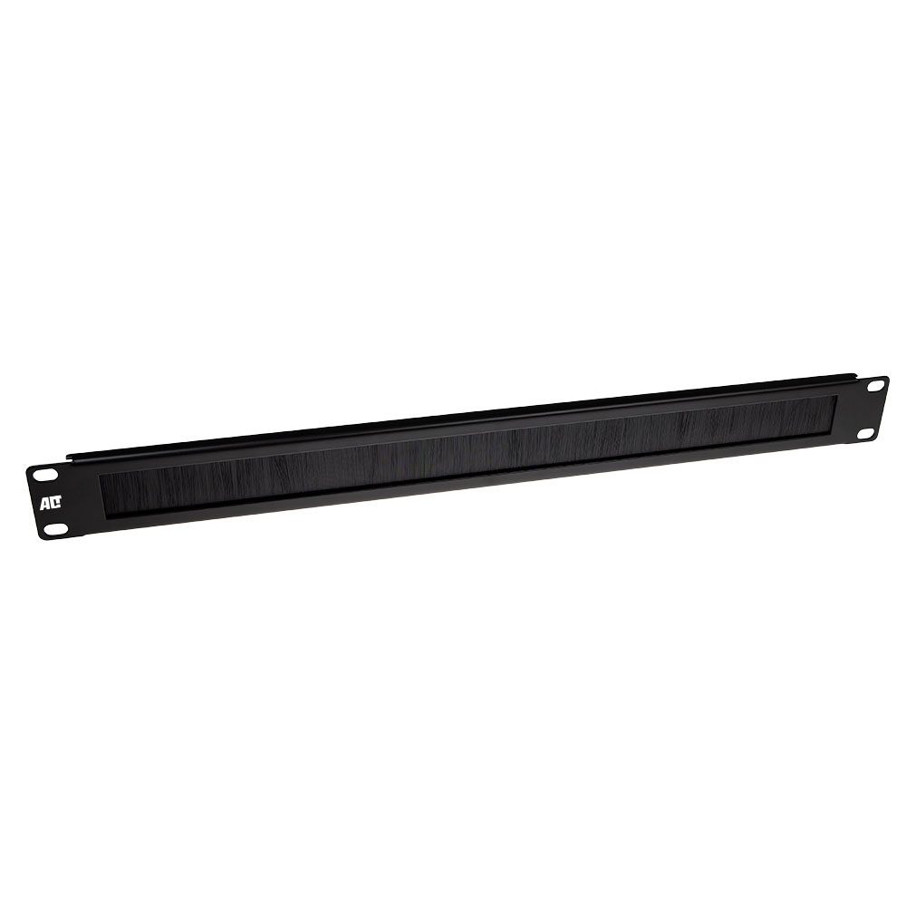 Cable entry panel with brush strip 19 inch 1U