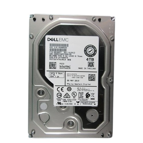 4TB DELL 6Gbps 7.2K 512n 8,89cm 3.5Zoll Hot-Plug CUS Kit