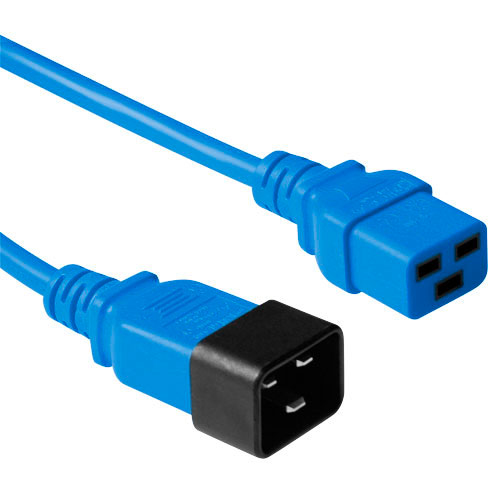 Powercord C19 - C20 blue 1.8 m