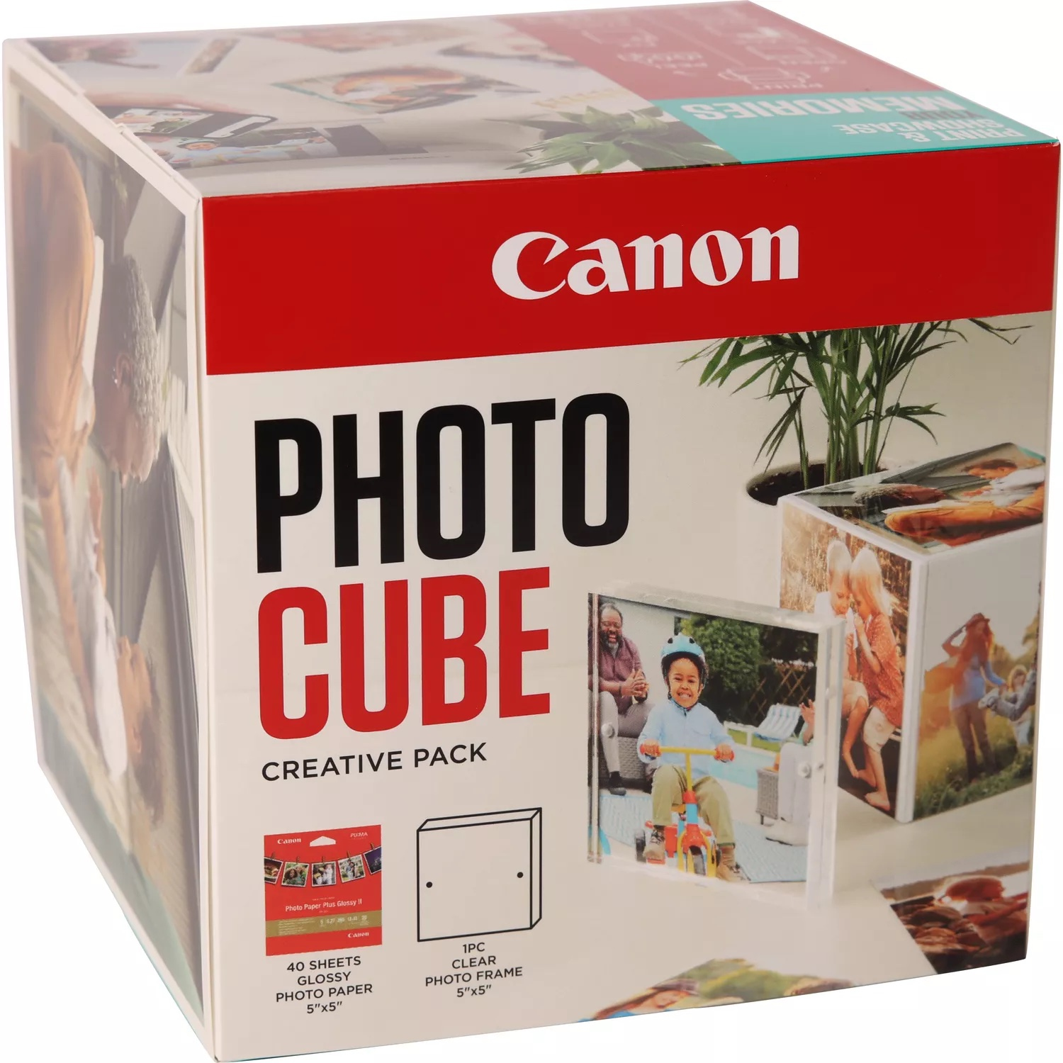CANON Photo Cube Creative + PP-201 inkl.Fotopapier 40Bl. glossy / blau