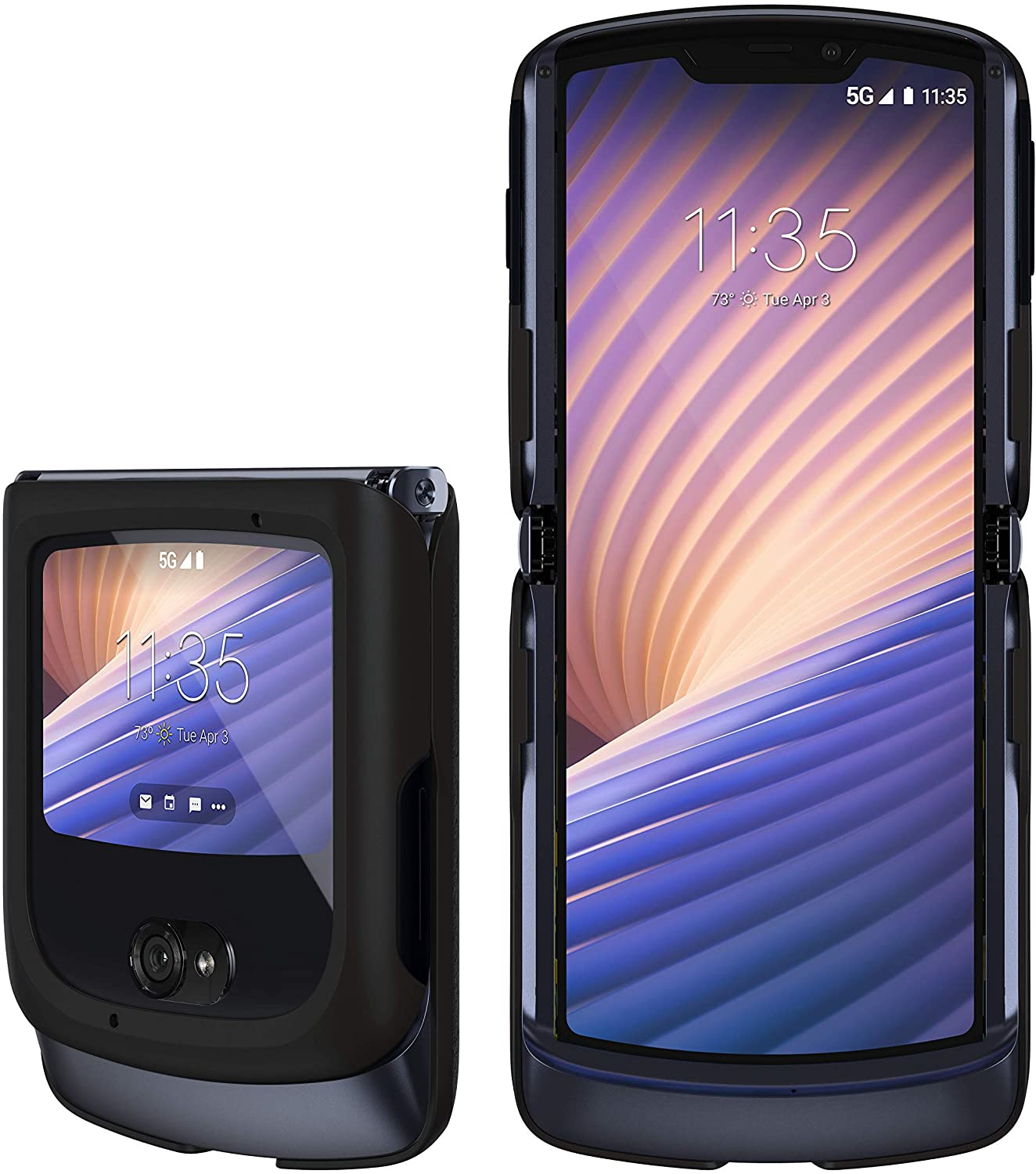 Motorola Leather Case Black for Motorola RAZR - PG38C03190