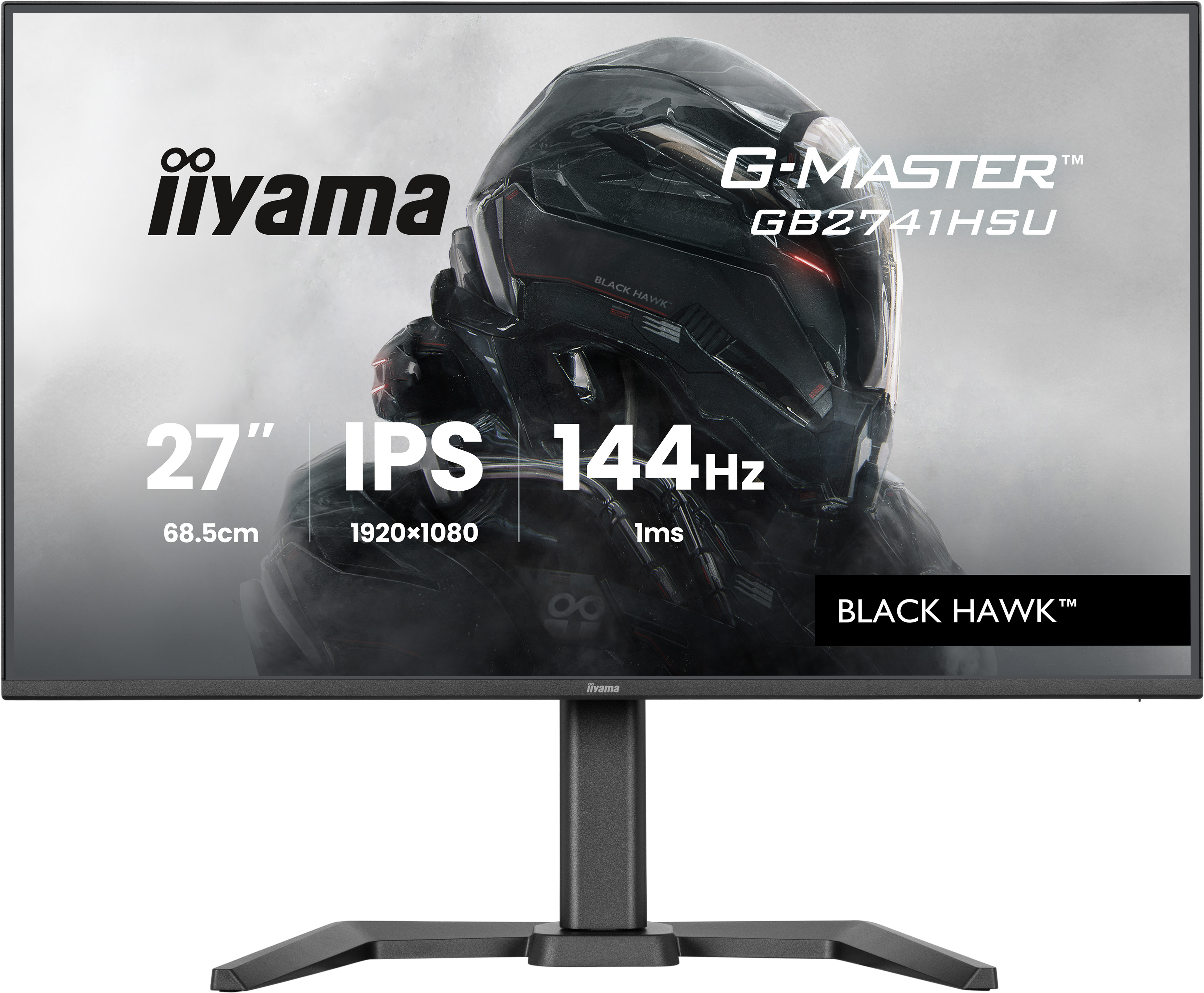 68,6 cm/27? (1920×1080) iiyama GB2741HSU-B1 16:9 FHD Fast IPS 1 ms 144 Hz HDMI DisplayPort VESA 100×100 Black