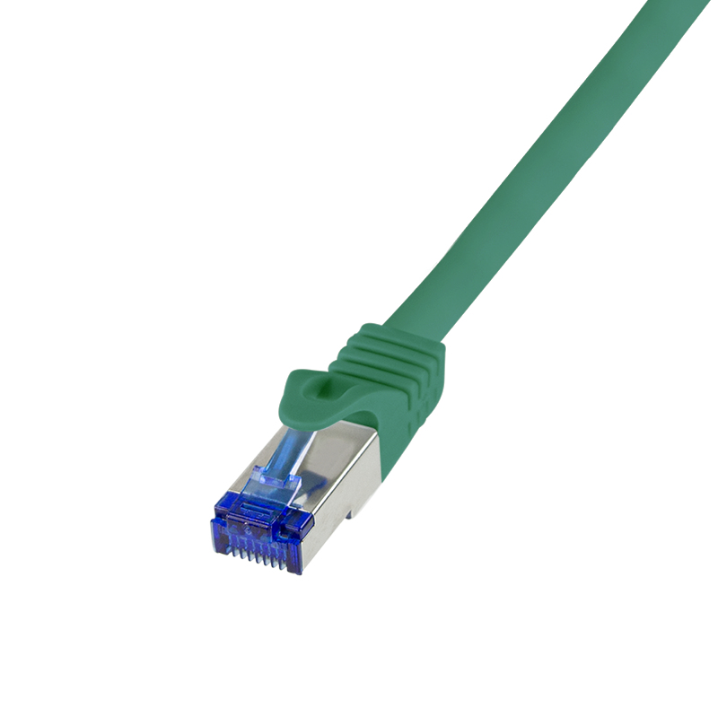 Patch cable Cat.6A S/FTP Ultraflex GHMT certified, green 7.5m