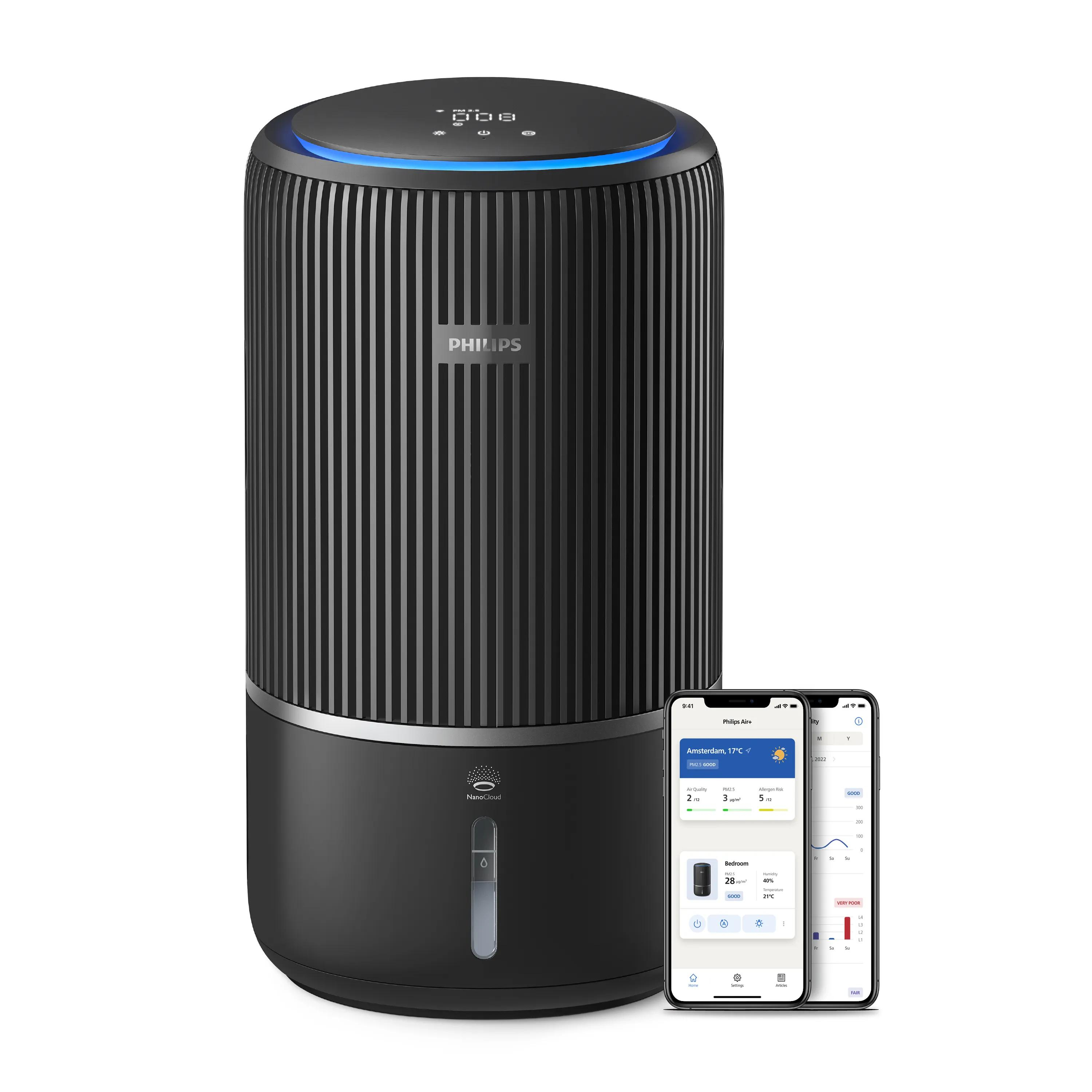 Philips PureProtect Water 3400 Series AC3421 Luftfugter/-renser Sort