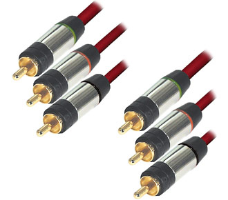 3x Cinchstecker - 3x Cinchstecker 3,0 m
