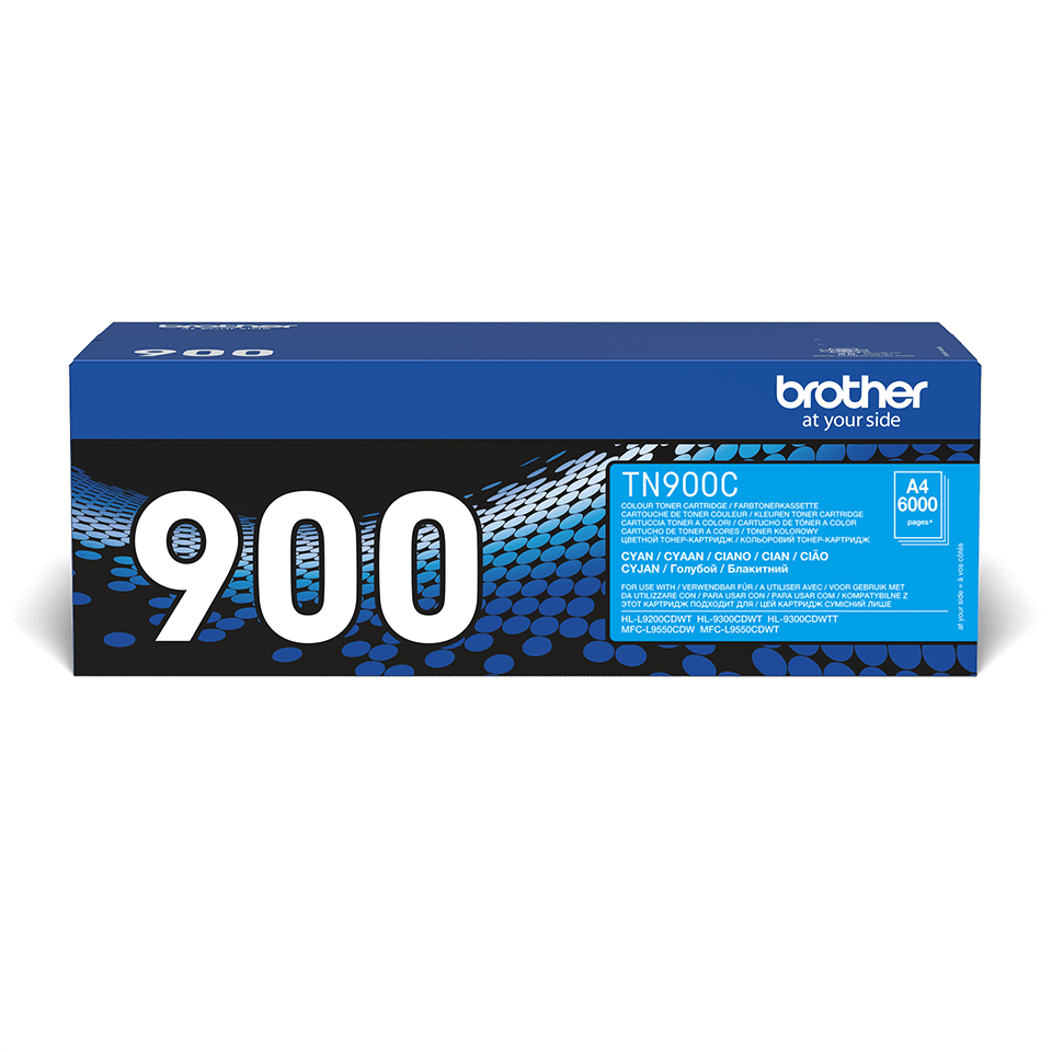 Brother Toner TN-900C | 6000Sider | Cyan