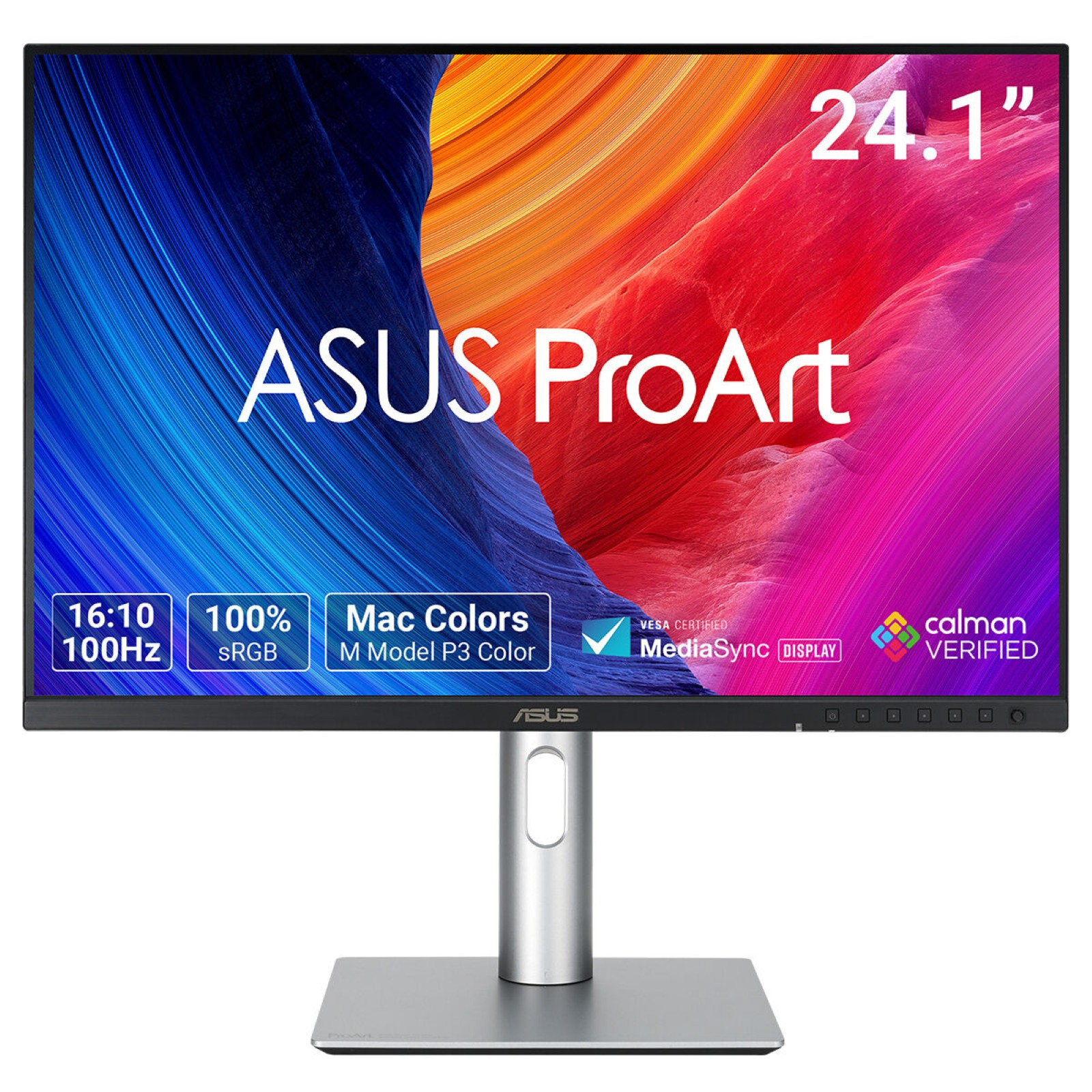 LCD ASUS 24.1"" ProArt PA248QFV (Gen2) 1920x1200p IPS 100Hz 100% sRGB Ergonomic Stand