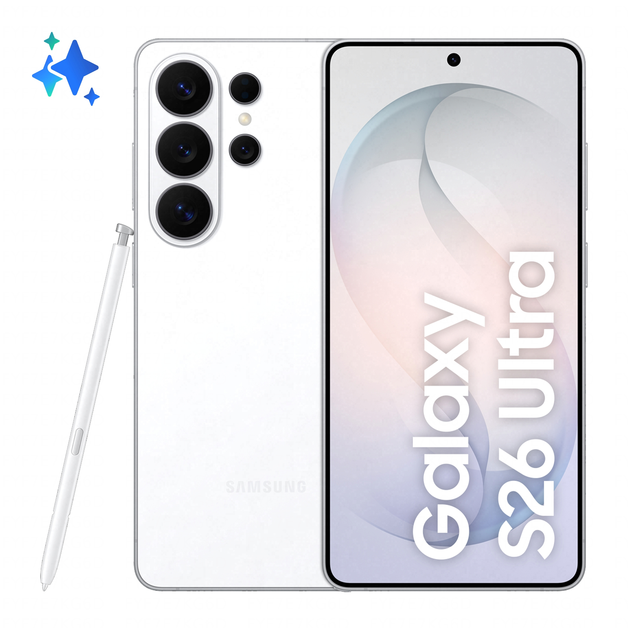 Samsung Galaxy S26 Ultra 256GB White 17,49cm (6,9") OLED Display, Android 16, 200MP Quad-Kamera