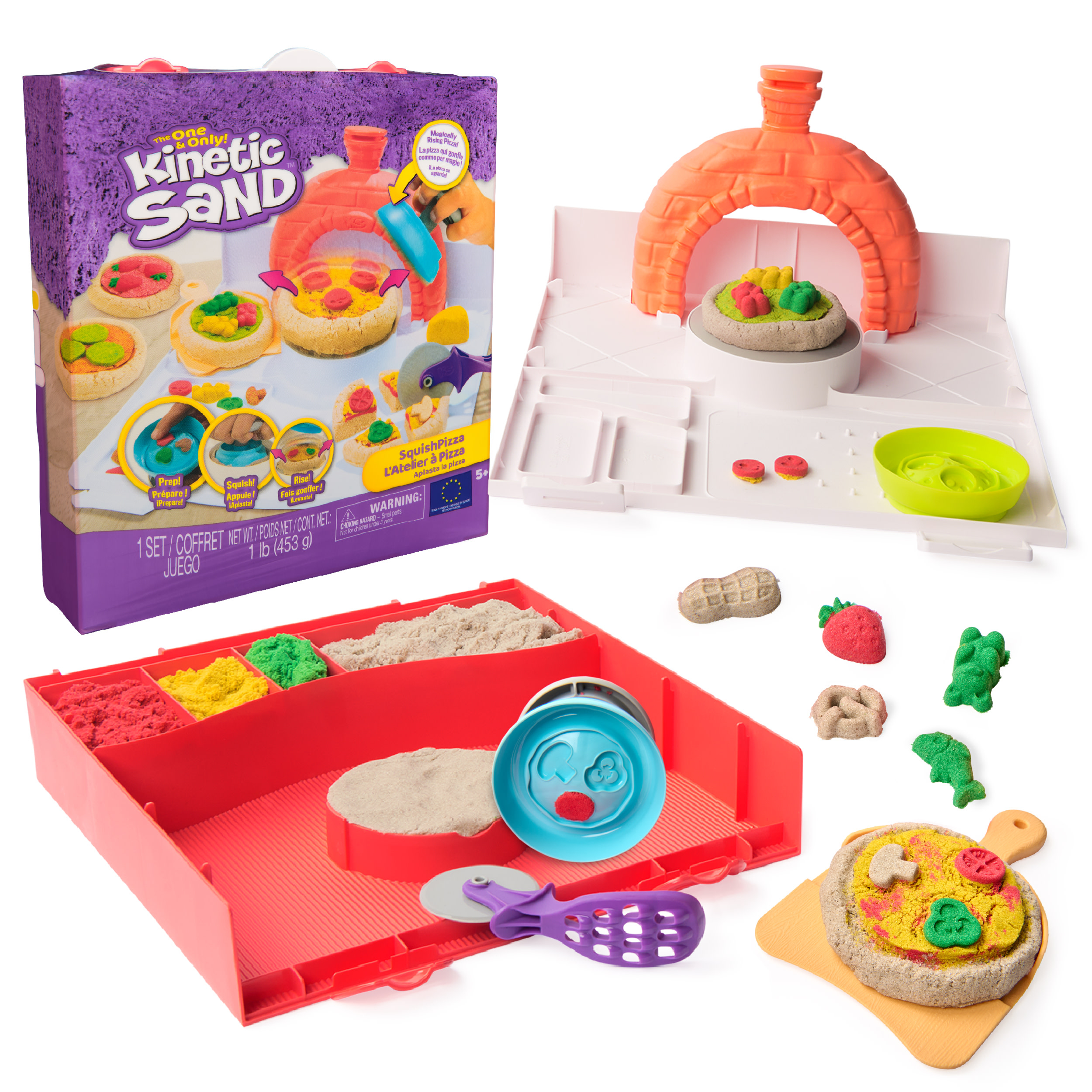 Kinetic Sand - Squish Pizza Set (453 G