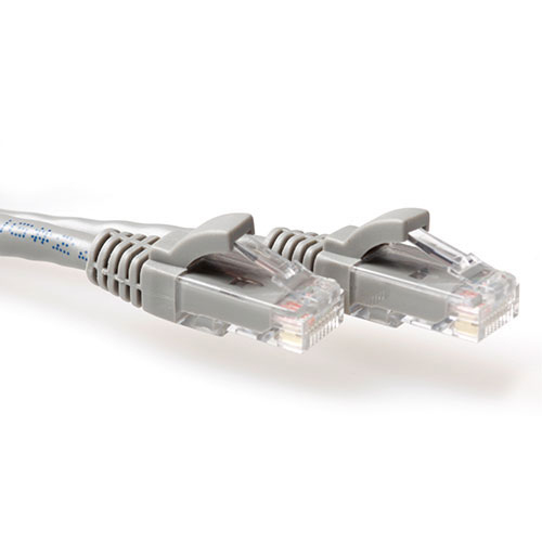 Grey 25 meter U/UTP CAT6 patch cable snagless with RJ45 connectors