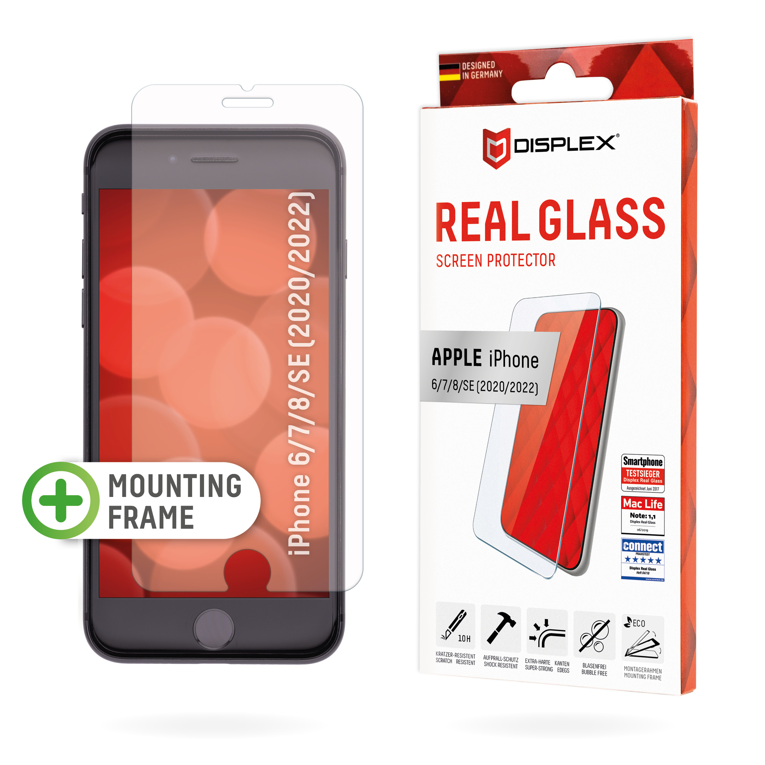 DISPLEX Real Glass fr Apple iPhone 6/7/8/SE 2020/2022