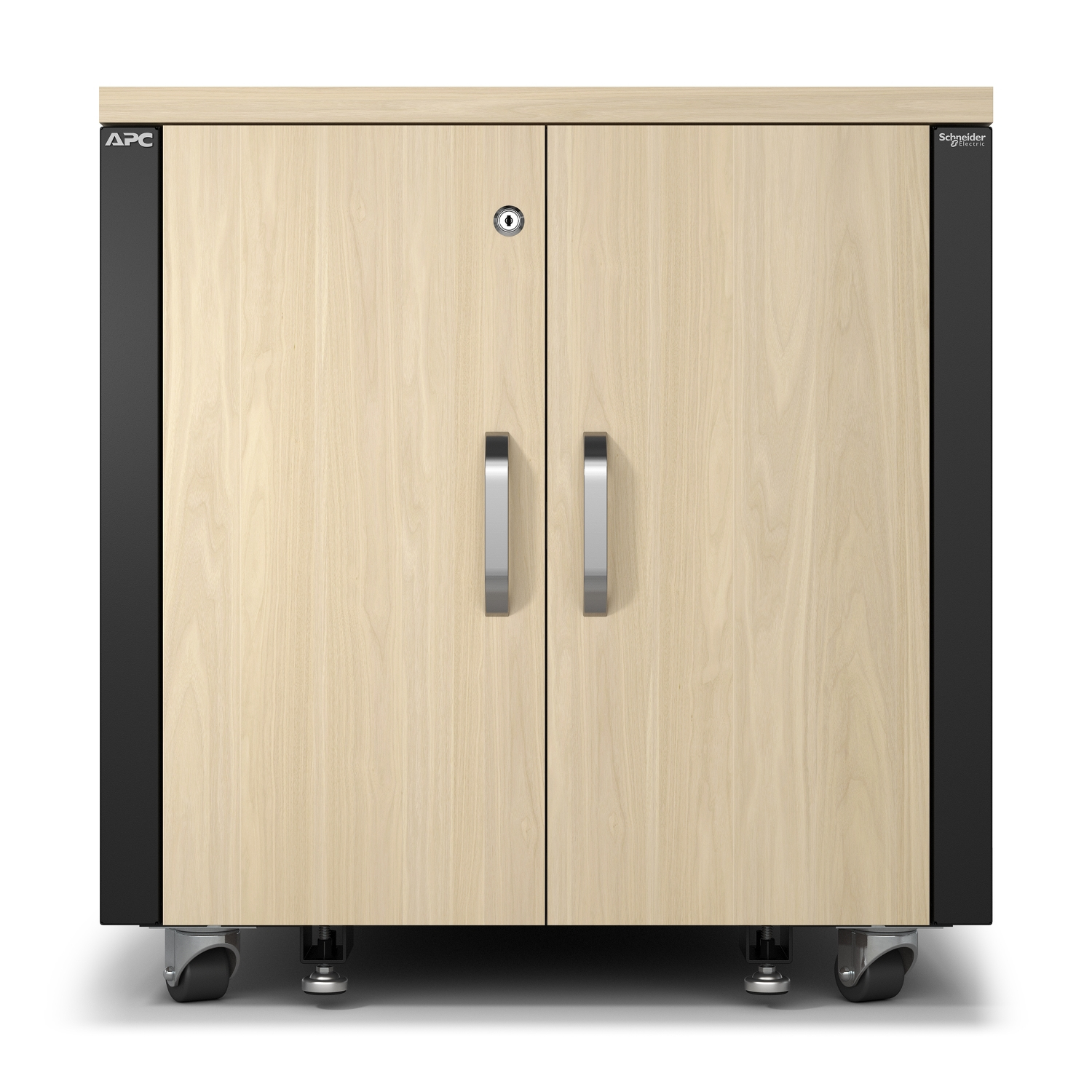 APC NetShelter Rack vertical soundproof AC 100-230V maple 12U 19 TAA Compliant