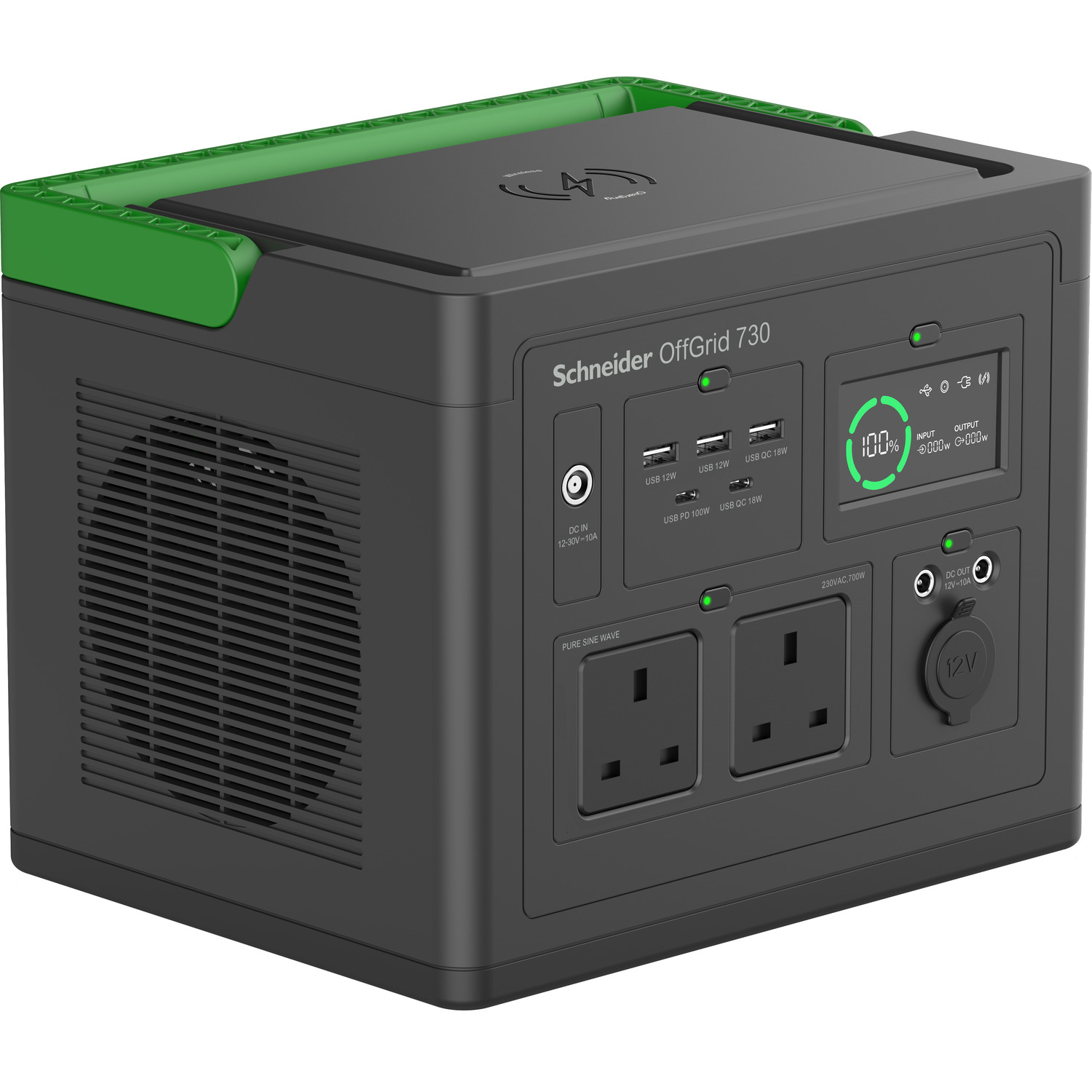 Schneider OffGrid Portable Power Station 730 738Wh Lithium-ion 2 UK Sinewave