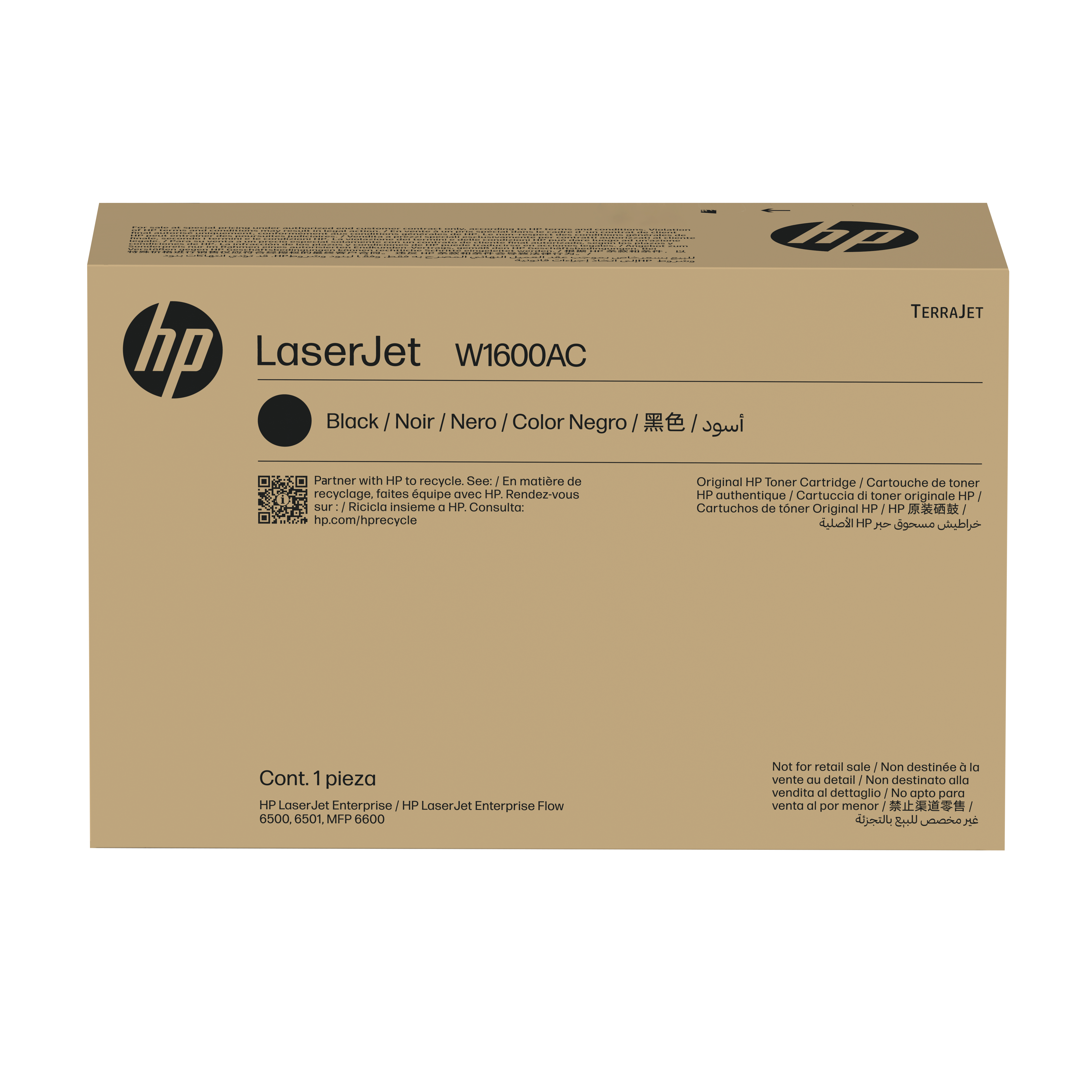 HP 160Y (W1600Y) schwarz Tonerkartusche