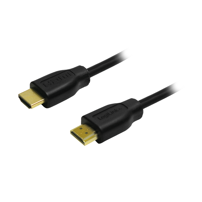 LogiLink HDMI cable, A/M to A/M, 4K/30 Hz, black, 2 m 2.00m Black