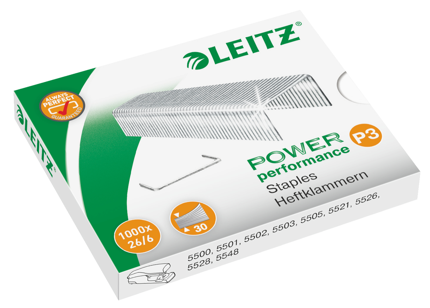 Leitz 26/6 - hæftestifter (pakke med 1