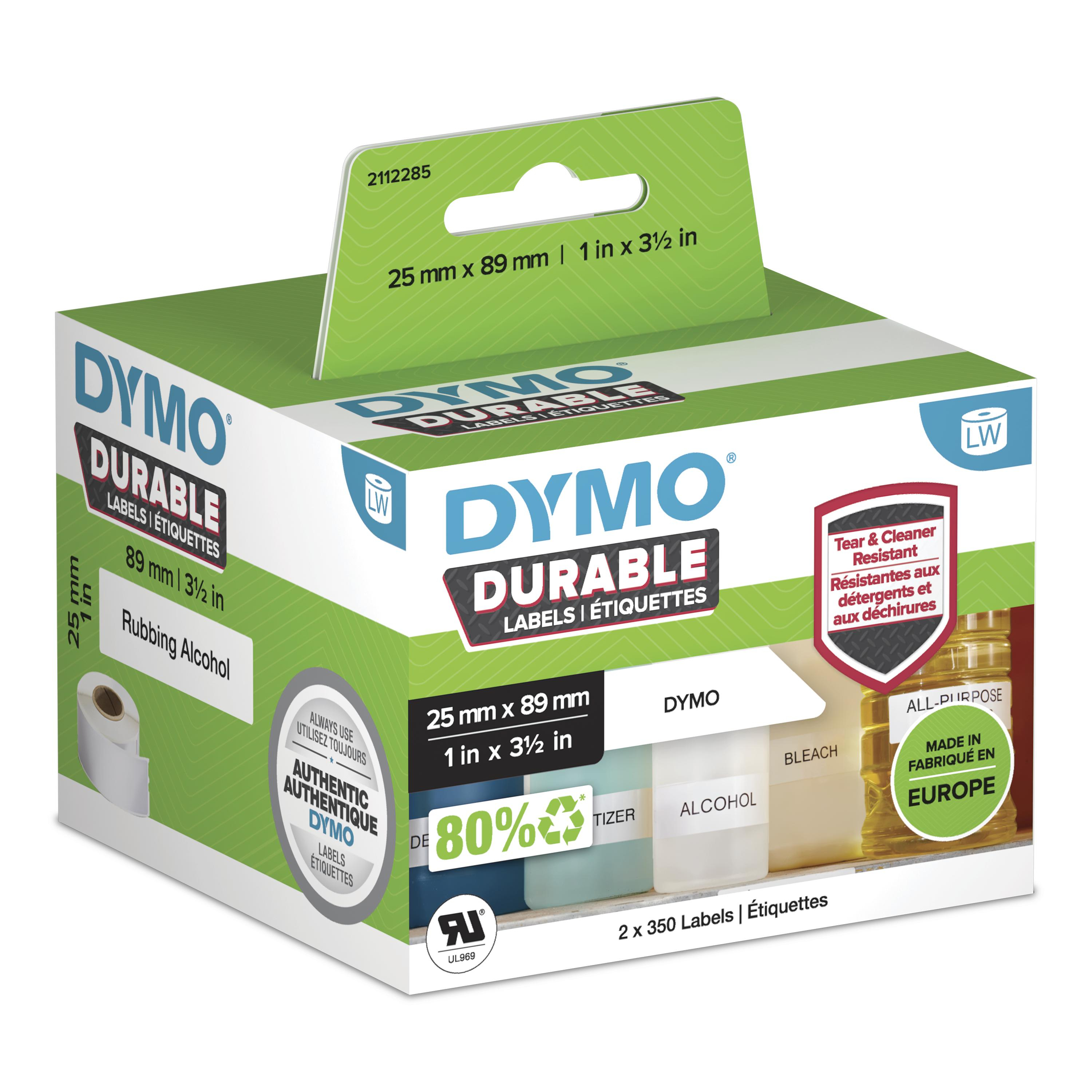 Dymo LW-Kunststoff-Etiketten 25 x 89 mm 2x 350 St.