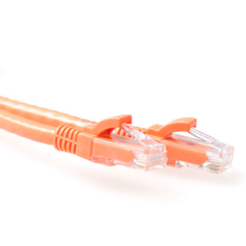 Orange 3 meter U/UTP CAT6 patch cable snagless with RJ45 connectors