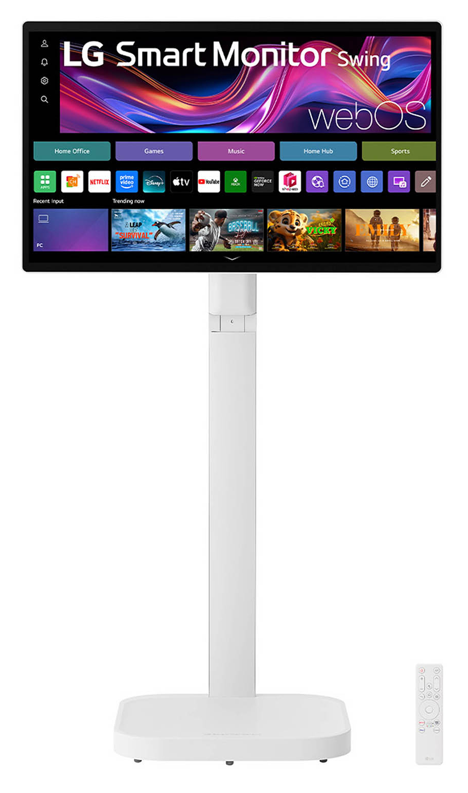 80,0 cm/31,5" (3840×2160) LG 32U889SA-W 16:9 IPS 5 ms 60Hz USB-C (65W) ×3 HDMI ×2 Touchscreen Rollenständer White