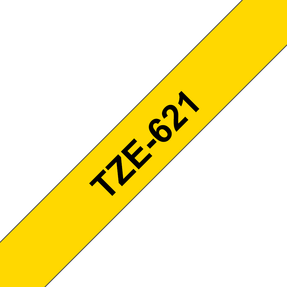 Brother TZE621 Tejp SvartText,Gul botten,9mm