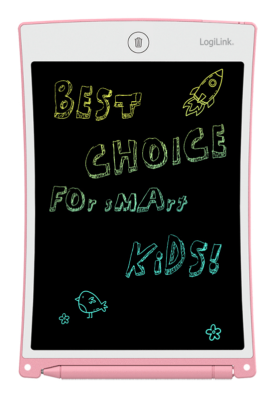 LCD Writing Tablet, 8.5", multi color, pink