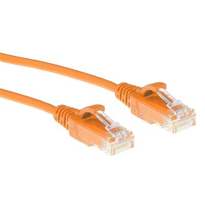 Orange 5 meter LSZH U/UTP CAT6 datacenter slimline patch cable snagless with RJ45 connectors