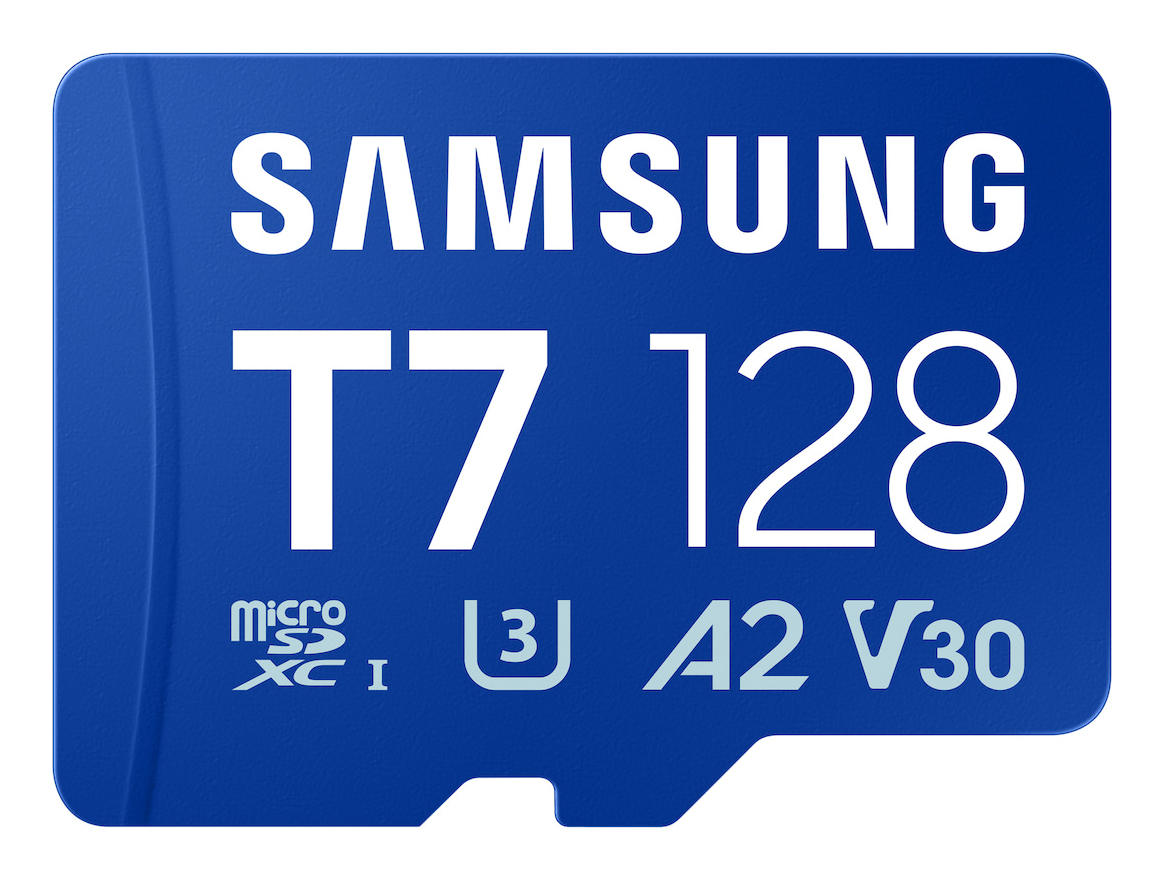 SAMSUNG T7 microSD Memory Card 128GB for Smartphones Tablets and Handheld Consoles up to 170MB/s Read