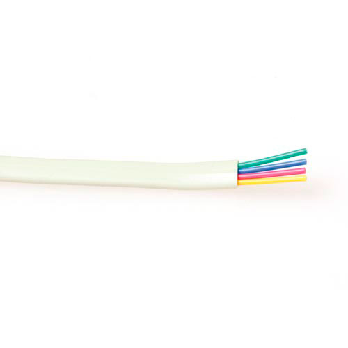 Modular flatcable 6 conductors white