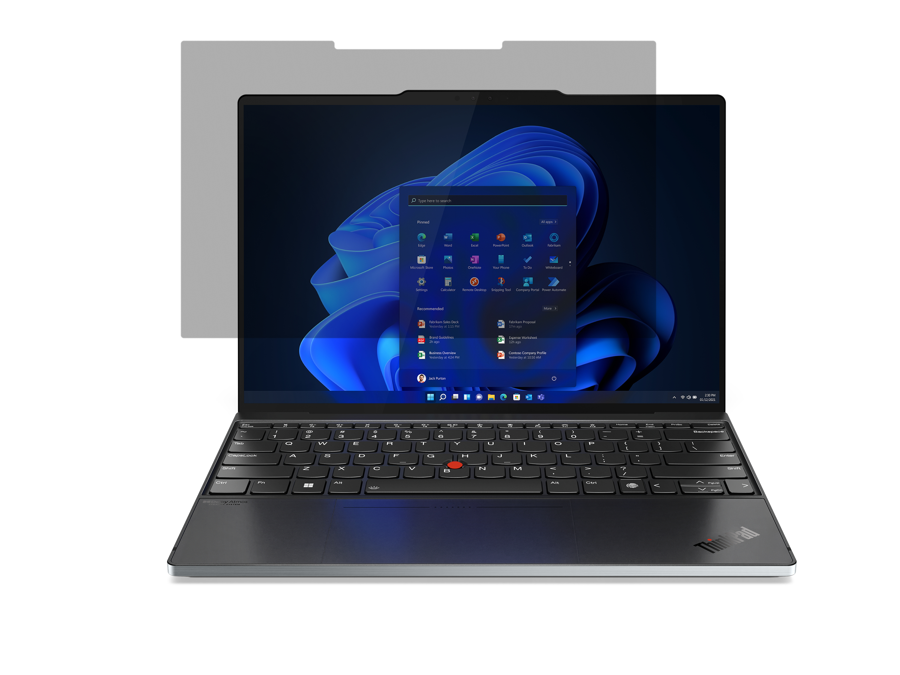 Lenovo 33,78cm 13,3Zoll Premium Clarity Privacy Filter for Z13 16:10