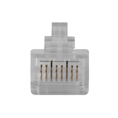 RJ45 (8P/8C) CAT6 modulaire connector for round cable with solid or stranded conductors