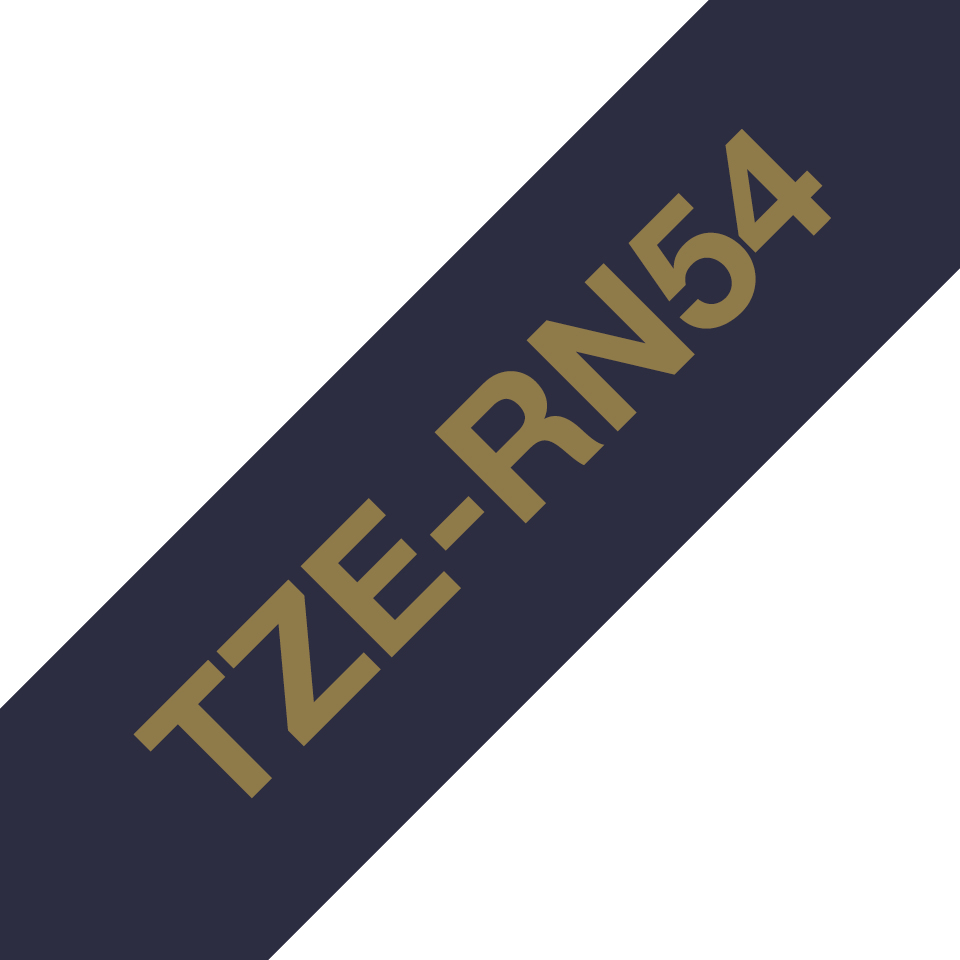 Brother TZE-RN54 24mm Gold on n-blue satin (4m)