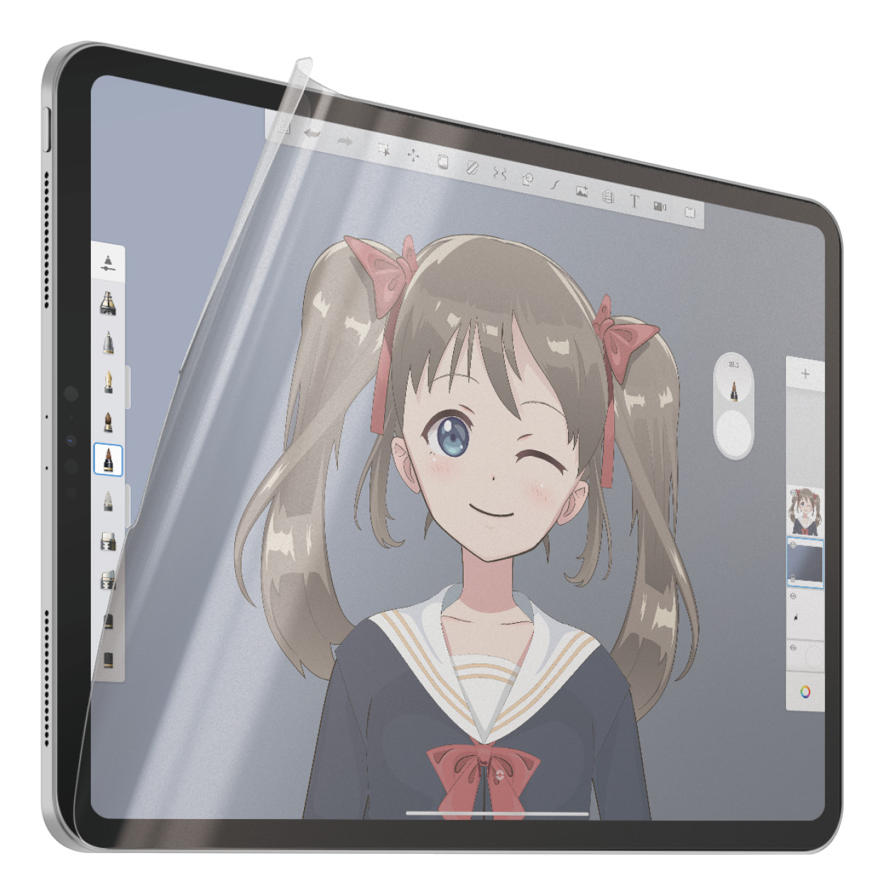 PanzerGlass - skærmbeskytter for tablet - ultrabred pasform