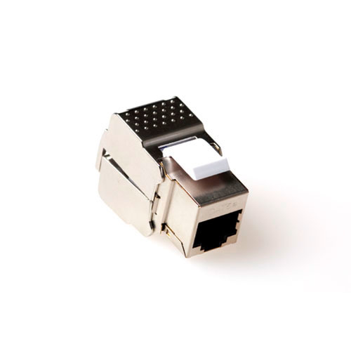 Keystone Jack CAT6A shielded toolless