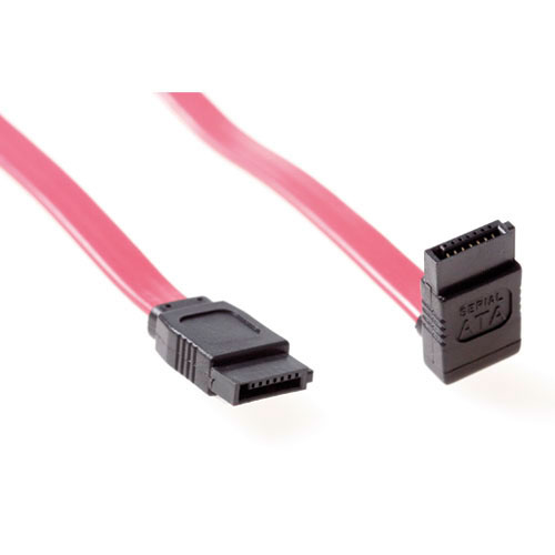SATA connection cable with angled connector 0,75 m