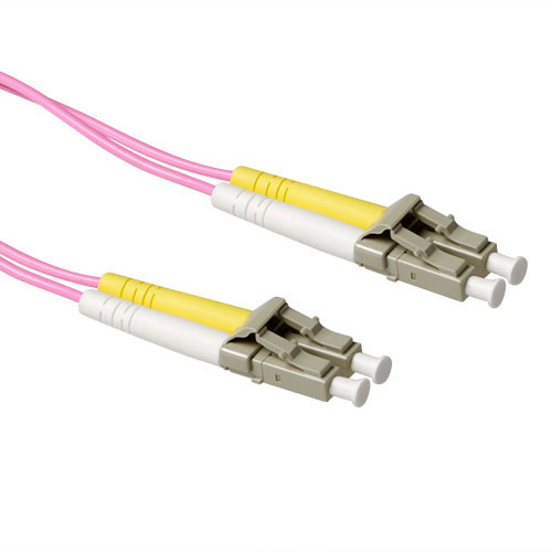 0.25 meter LSZH Multimode 50/125 OM4 fiber patch cable duplex with LC connectors