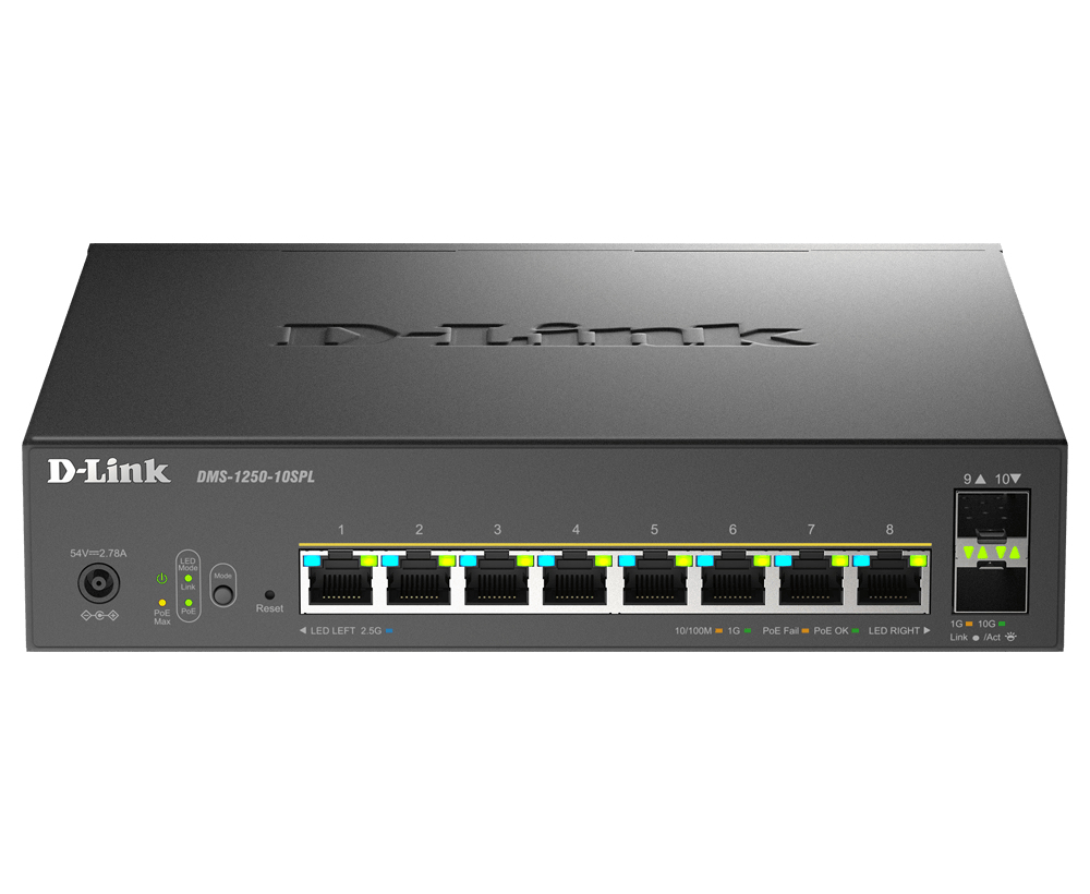 8 x 2.5Gbps Multi-G Ethernet