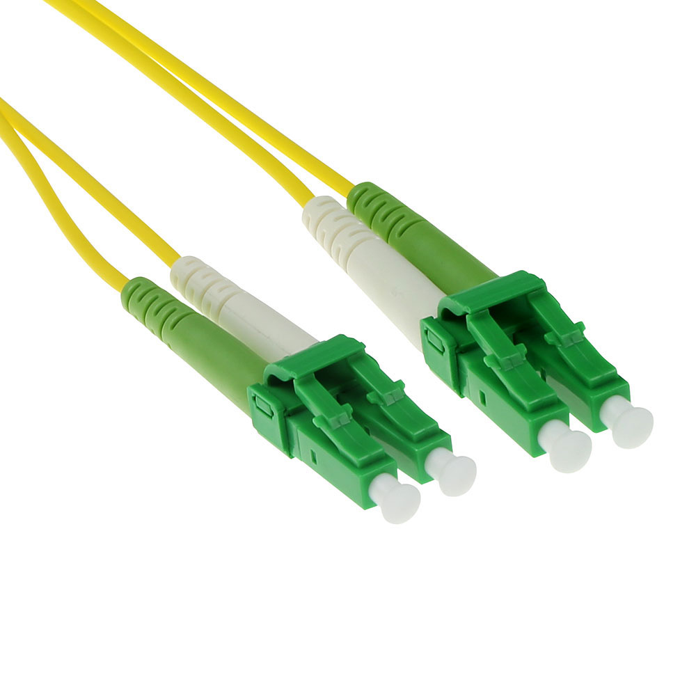 2 meter LSZH Singlemode 9/125 OS2 fiber patch cable duplex with LC/APC8 connectors
