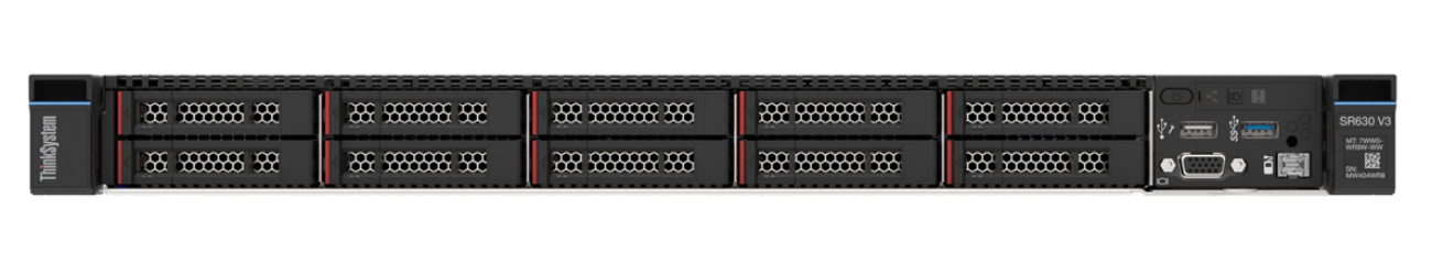 LENOVO ISG Thinksystem SR630 V3 1xIntel Xeon Silver 4510 12C 2.4GHz 150W 1x32GB 2Rx8 RAID 940-8i 4GB Flash PCIe Gen4 12Gb Adapter 1x