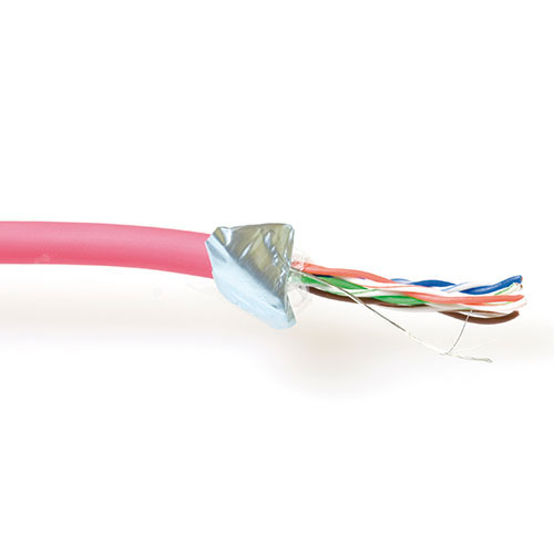 CAT5E F/UTP LSZH stranded patch red 100 m