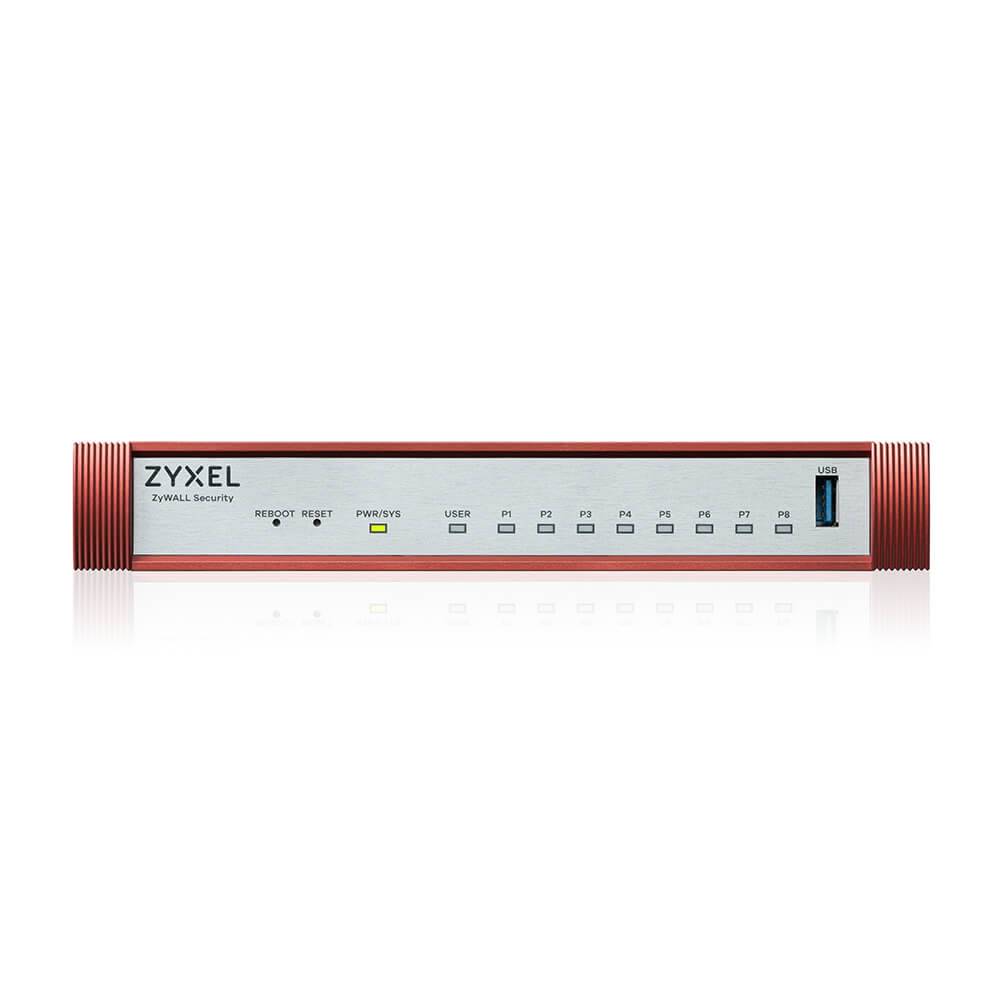 ZYXEL USG FLEX100 H Series 8 Gigabit user-definable ports 1xUSB device only
