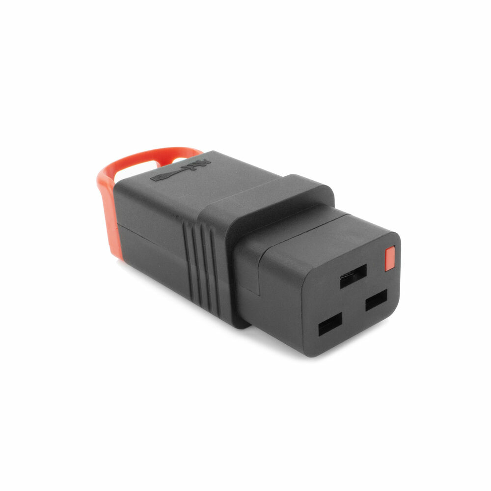 C19 IEC Lock+ rewireable black, PA190100BK