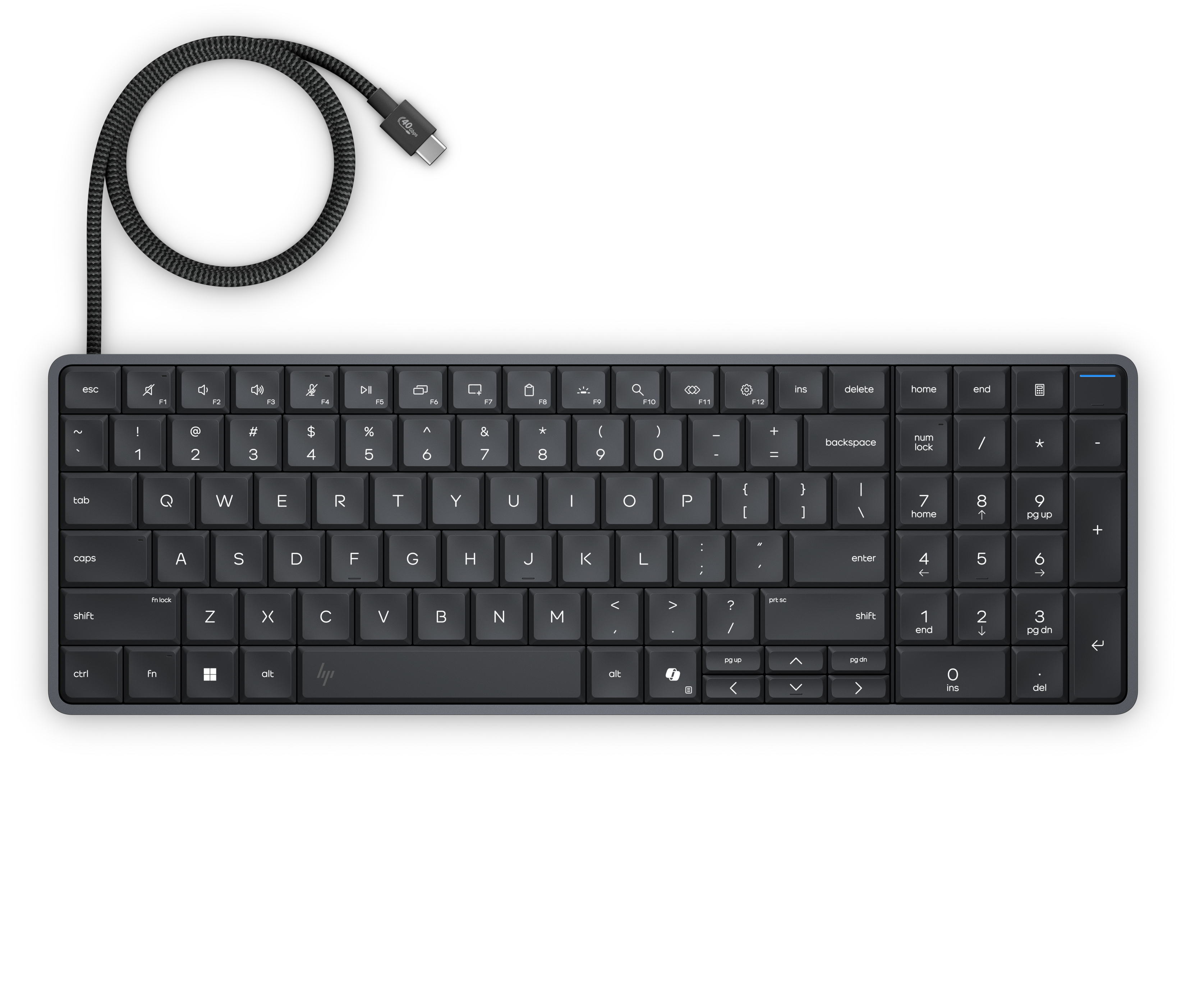 HP EliteBoard G1a NGAI AMD Ryzen AI 5 330 16GB 256GB W11P cable edition 3y (ML)