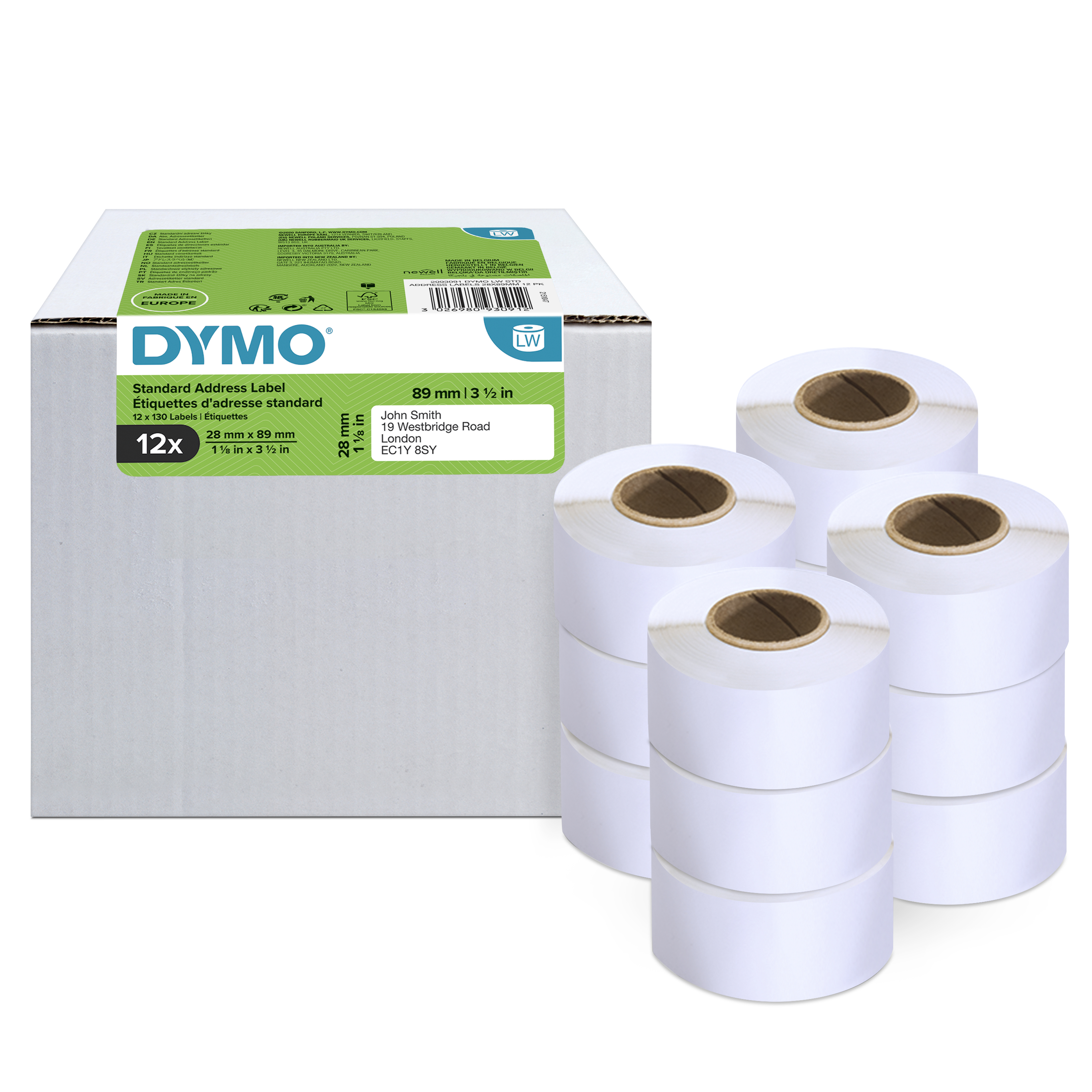 Dymo Adress-Etiketten 28 x 89 mm wei 12x 130 St.