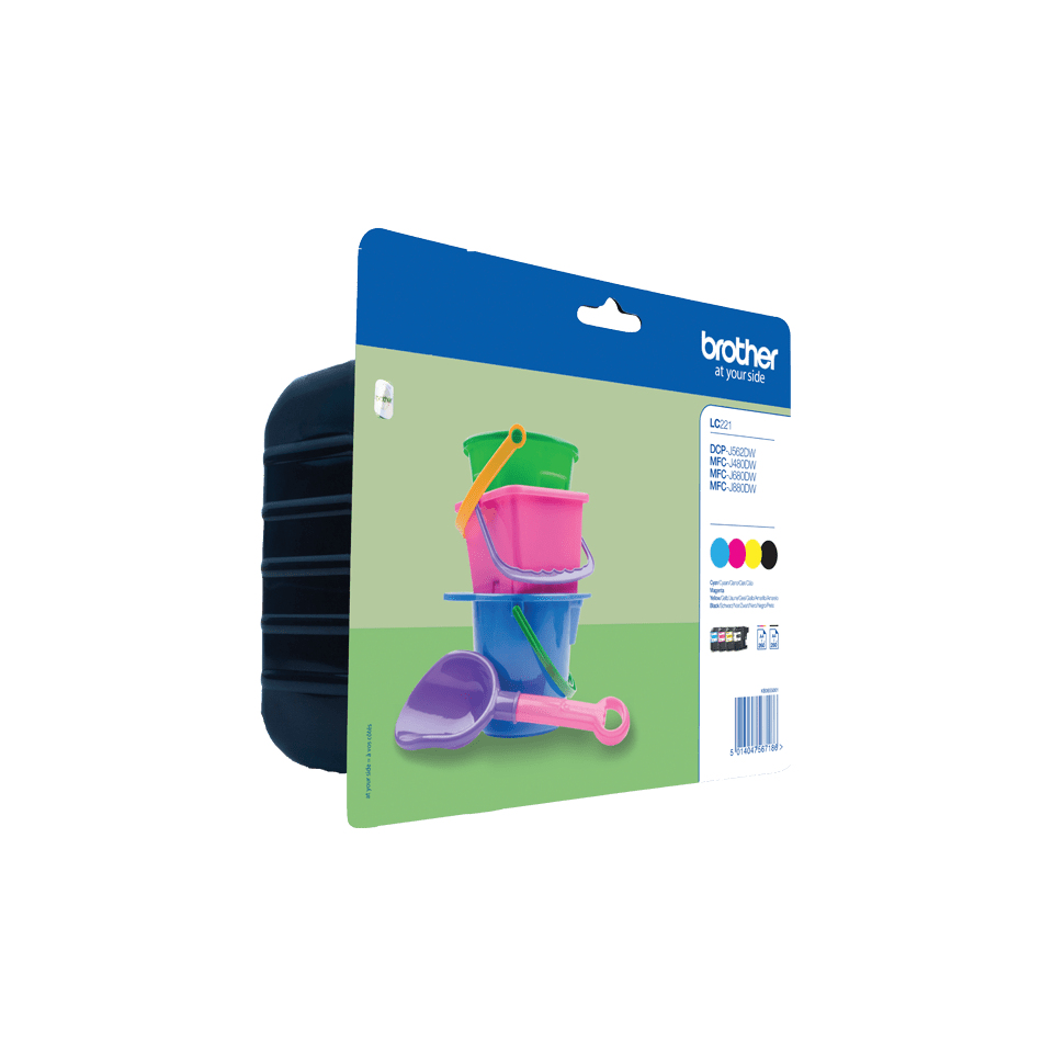 Brother Tinte LC-221 Value Pack (BK/C/M/Y)