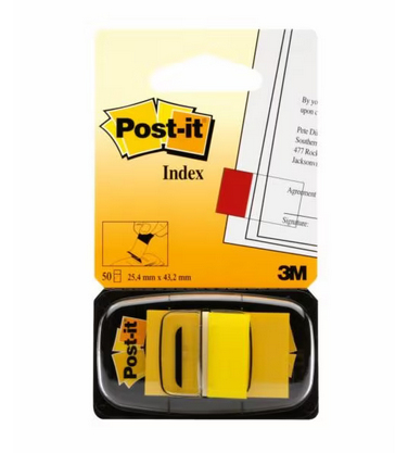 3M 7100102671 indekseringskort Gul 50