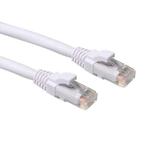 White 3.00 meter U/UTP CAT6A patch cable snagless with RJ45 connectors