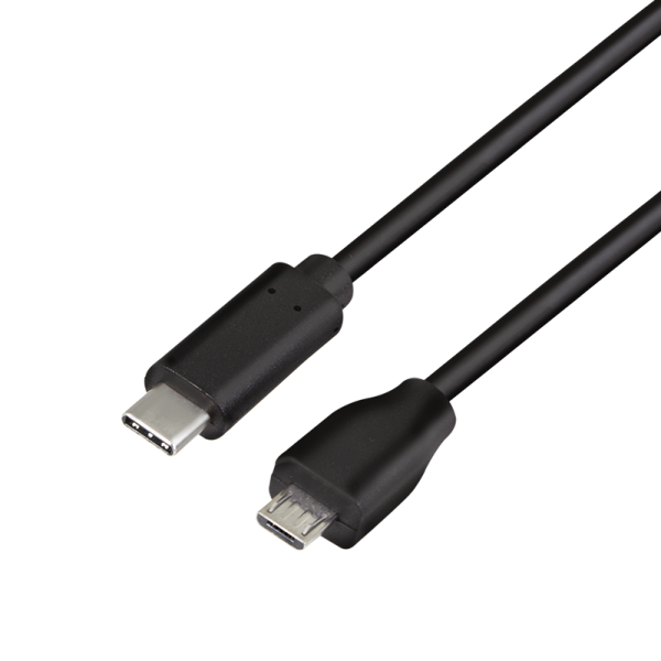 USB-C > Micro-USB (ST-ST) 1m LogiLink Black