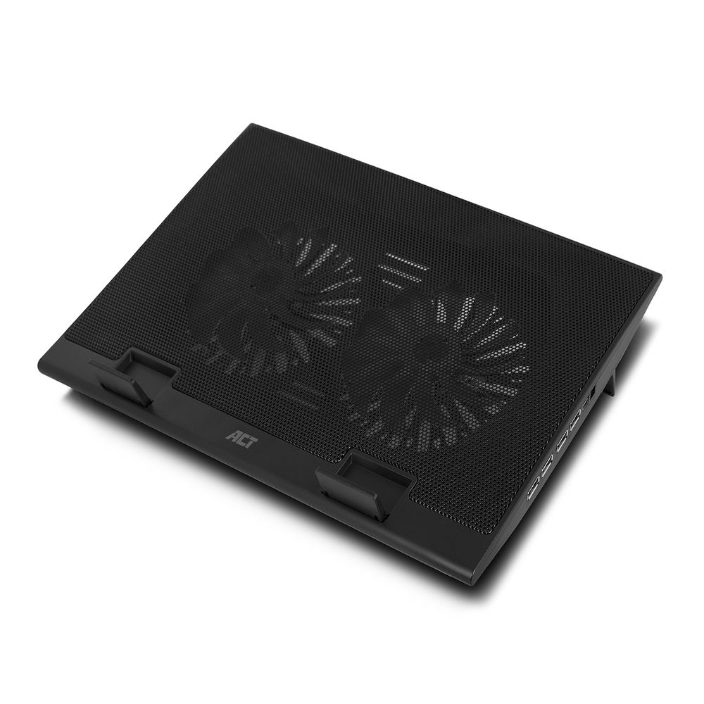 Laptop stand, with fan, 2 positions height adjustable, 4-port hub