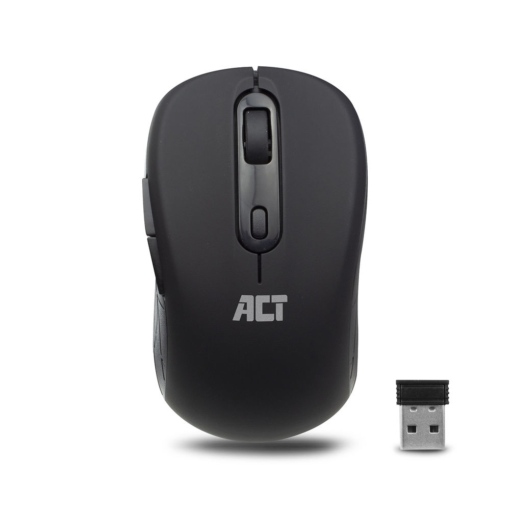Wireless Mouse, USB nano receiver, 1600 dpi, black