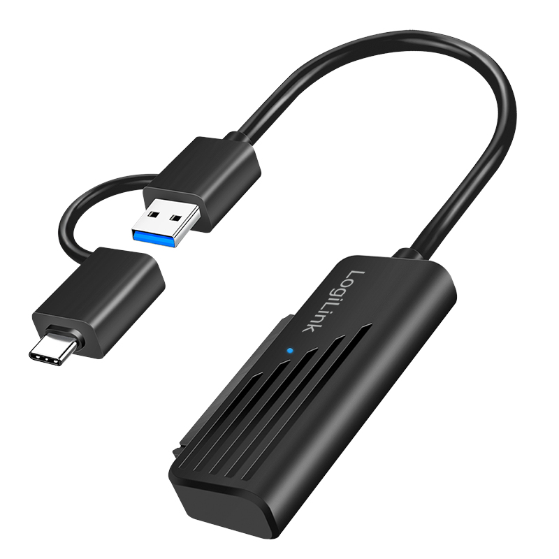 Logilink USB Adapter, USB 3.2 Gen1 CM / AM to SATA, for 2.5" HDD/SSD